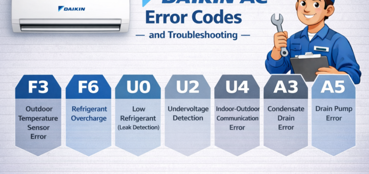 Daikin AC Error Codes List