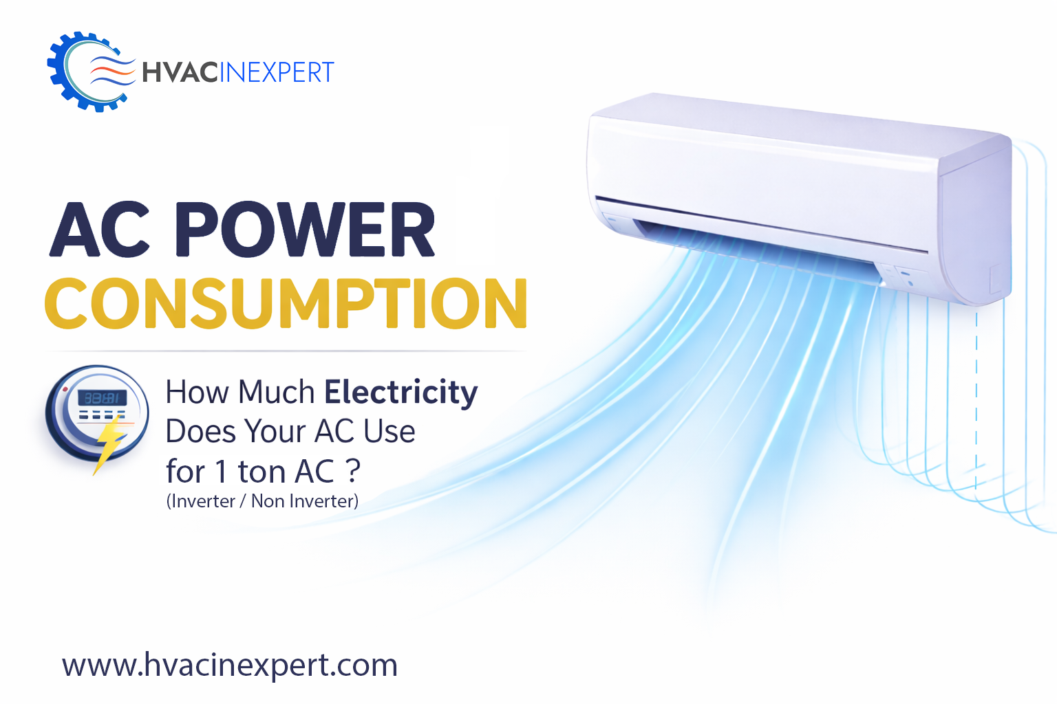 1 Ton AC Power Consumption