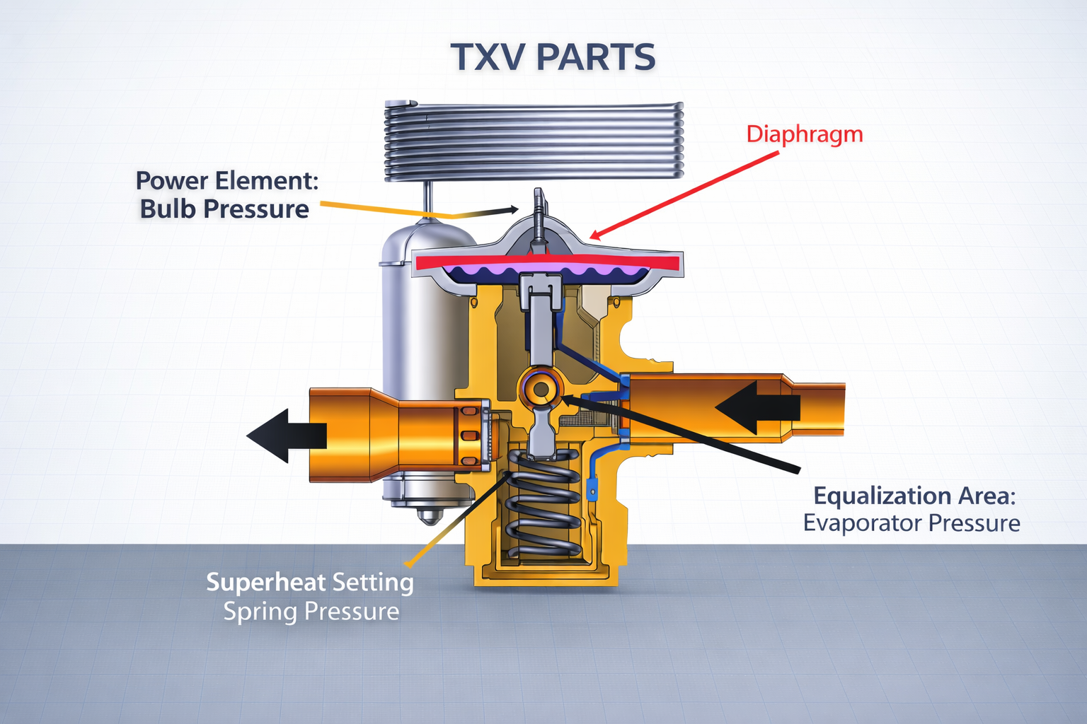 Thermostatic Expansion Valve (TXV)