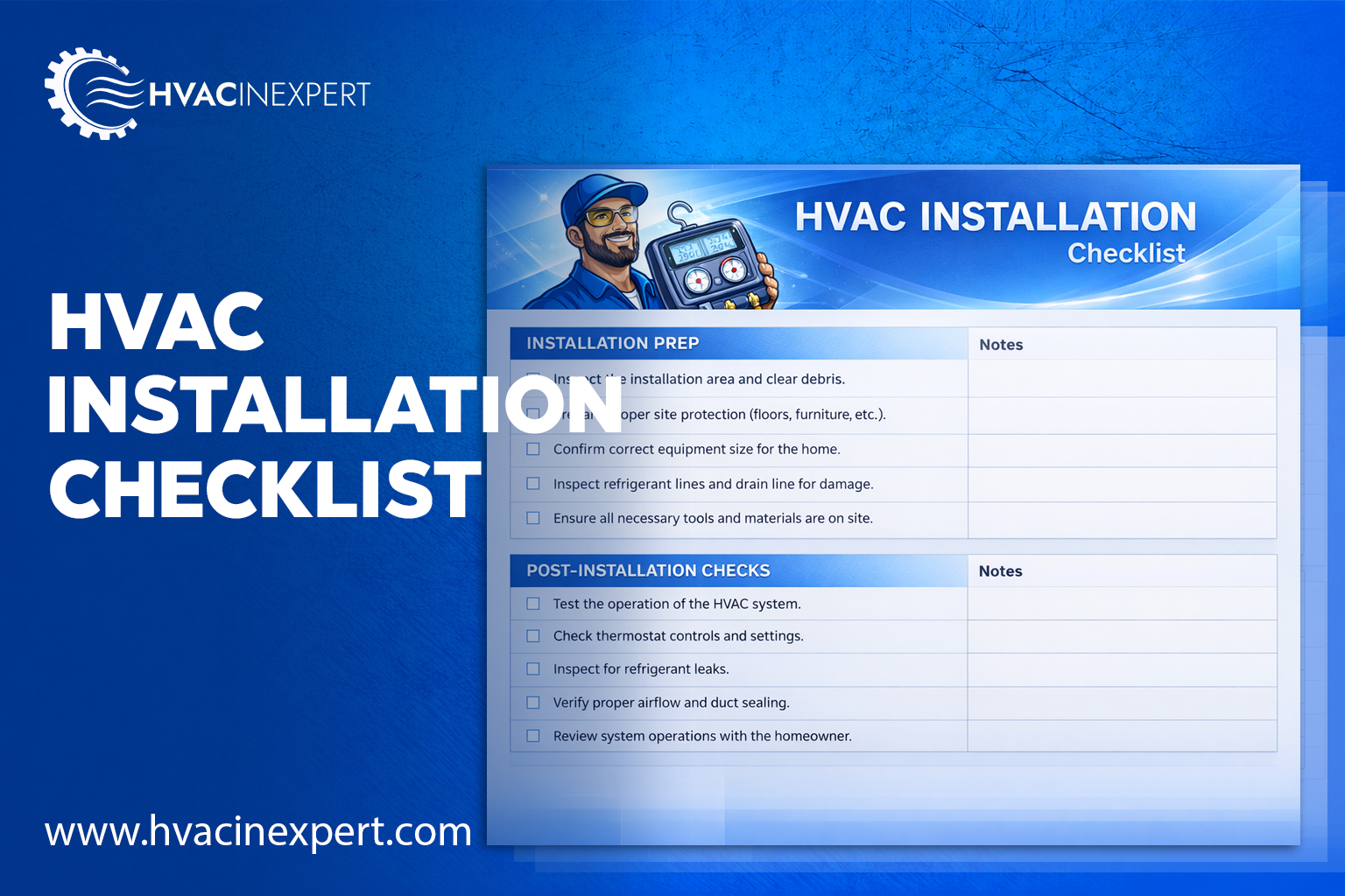 HVAC Installation Checklist