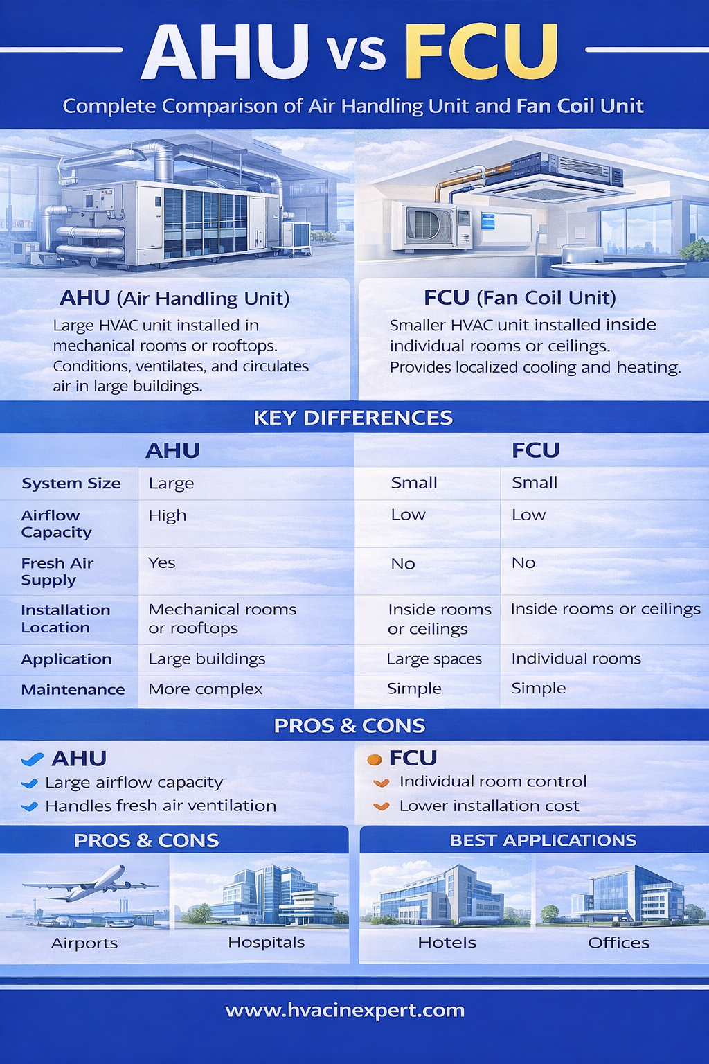 AHU vs FCU Difference