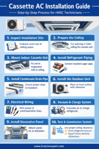 Cassette AC Installation Process