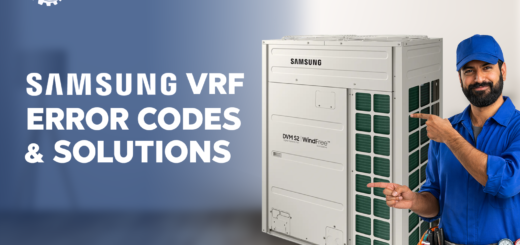 Samsung VRF (DVM) Error Codes List With Fixes