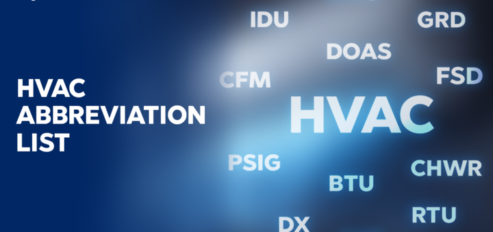 HVAC Abbreviation List | Acronyms | Terminology