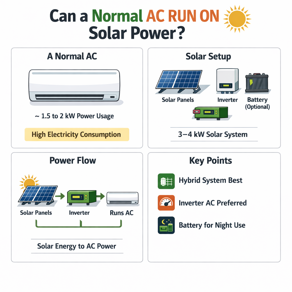 Can Normal AC Run on Solar Power