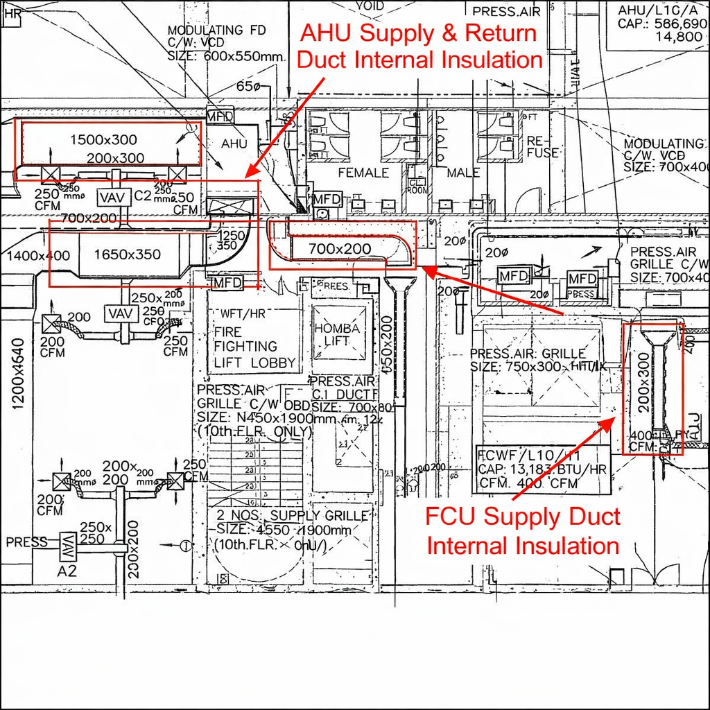 Duct Internal Insulation