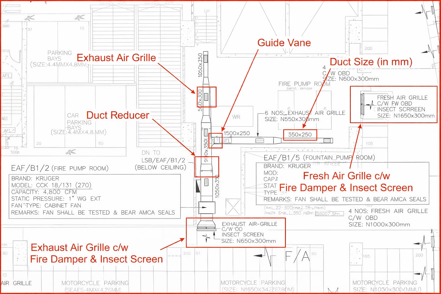 Duct Size & Reduction