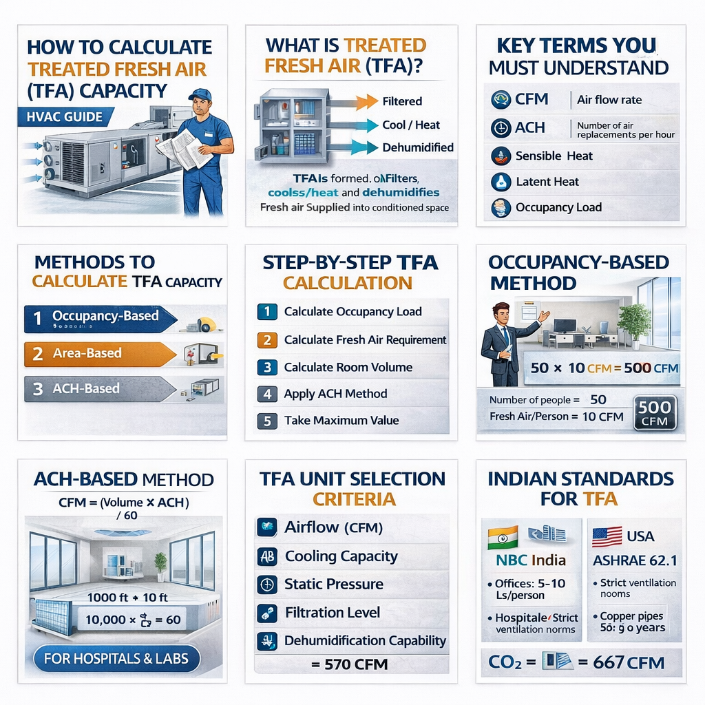How to Calculate Treated Fresh Air Capacity