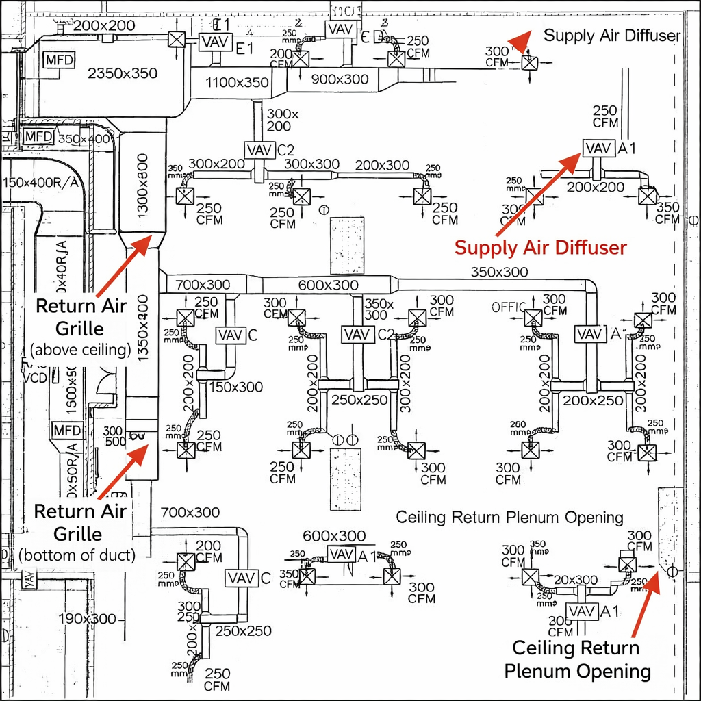 Supply Air Diffusers & Return Grilles