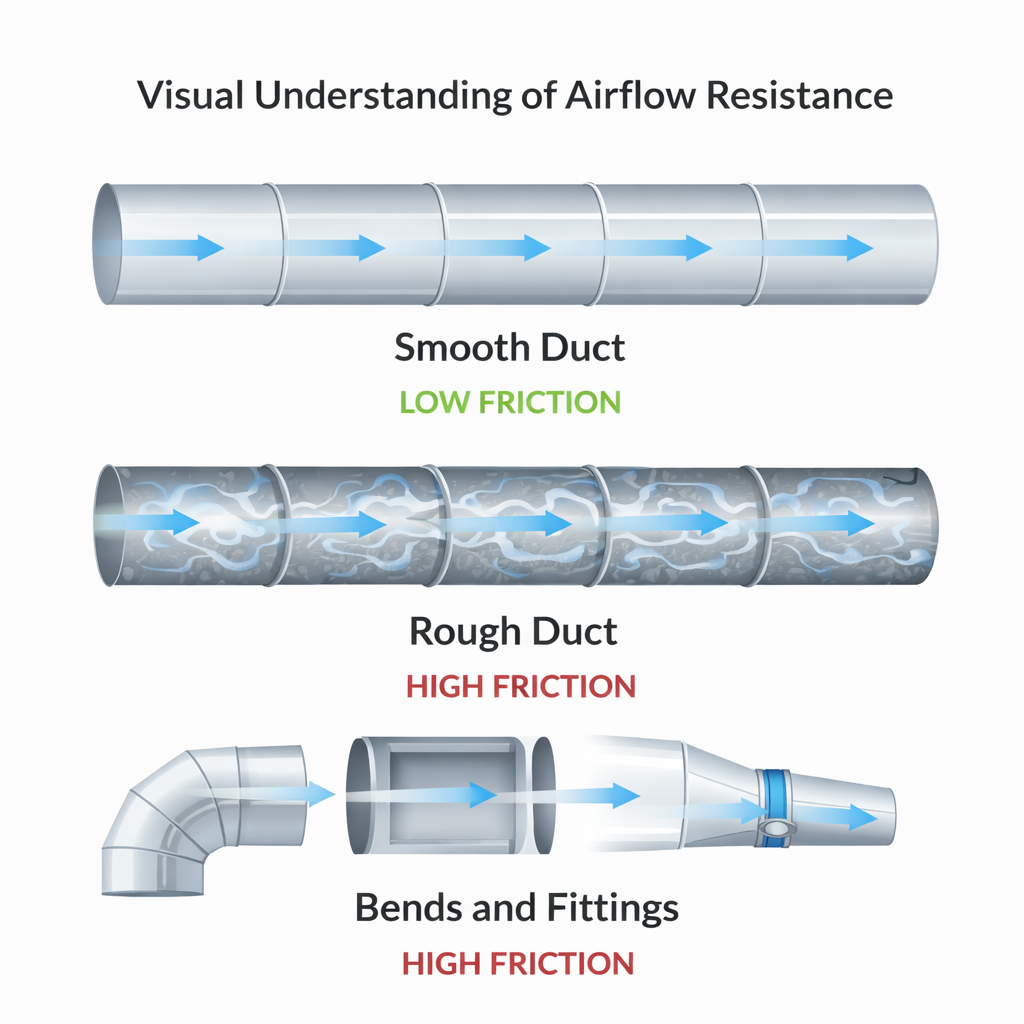 How to Calculate Friction Loss in Ducts